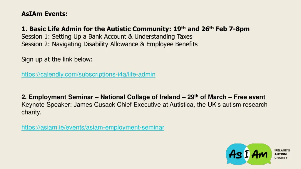 asiam events