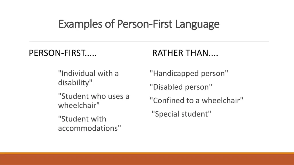 examples of person examples of person first