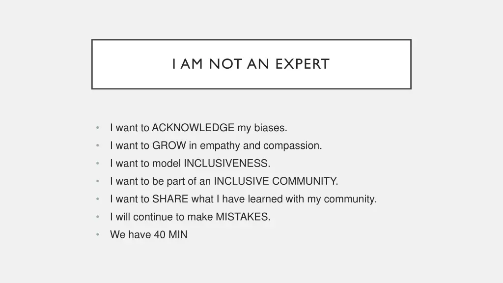 i am not an expert