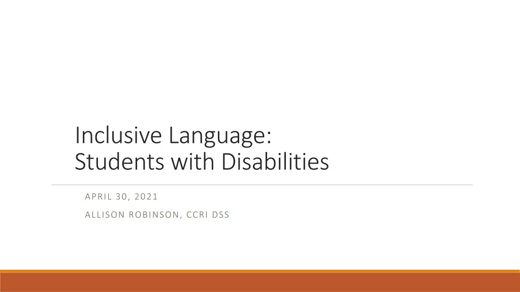inclusive language students with disabilities