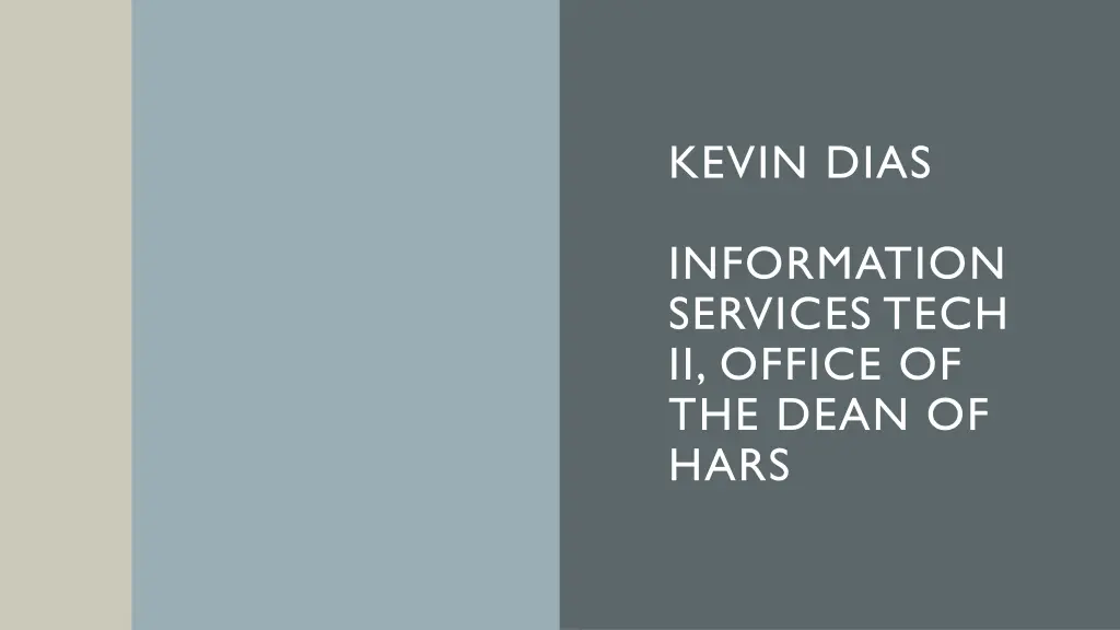 kevin dias