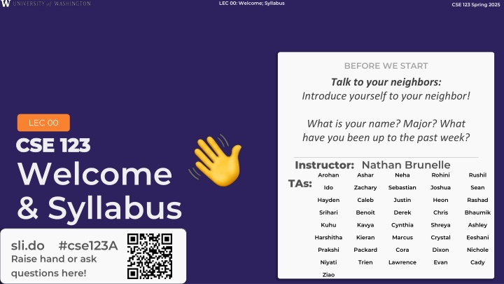 lec 00 welcome syllabus