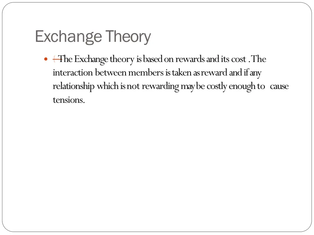 exchangetheory