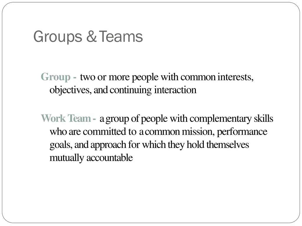 groups teams