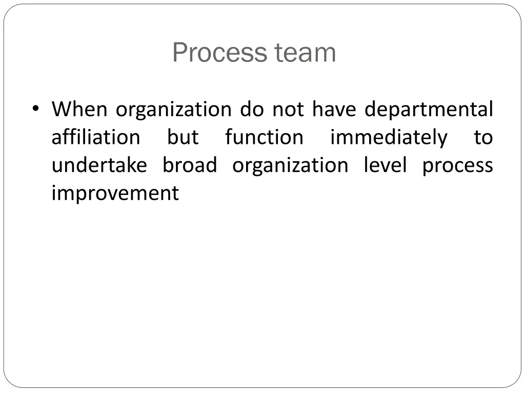 process team