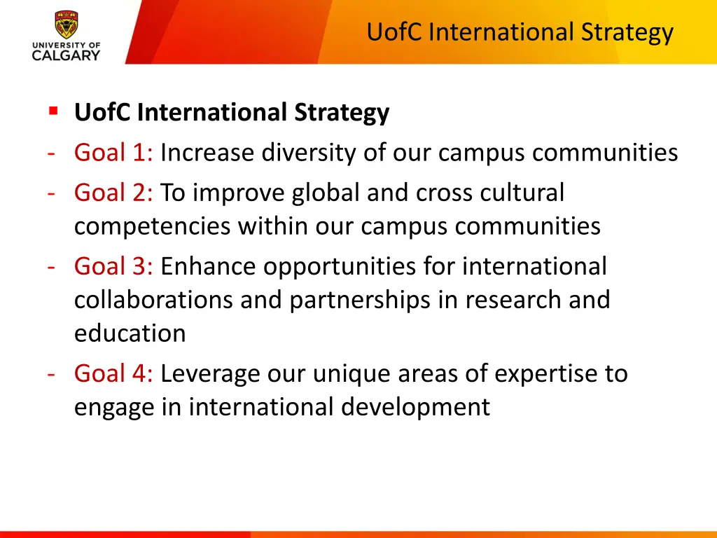 uofc international strategy