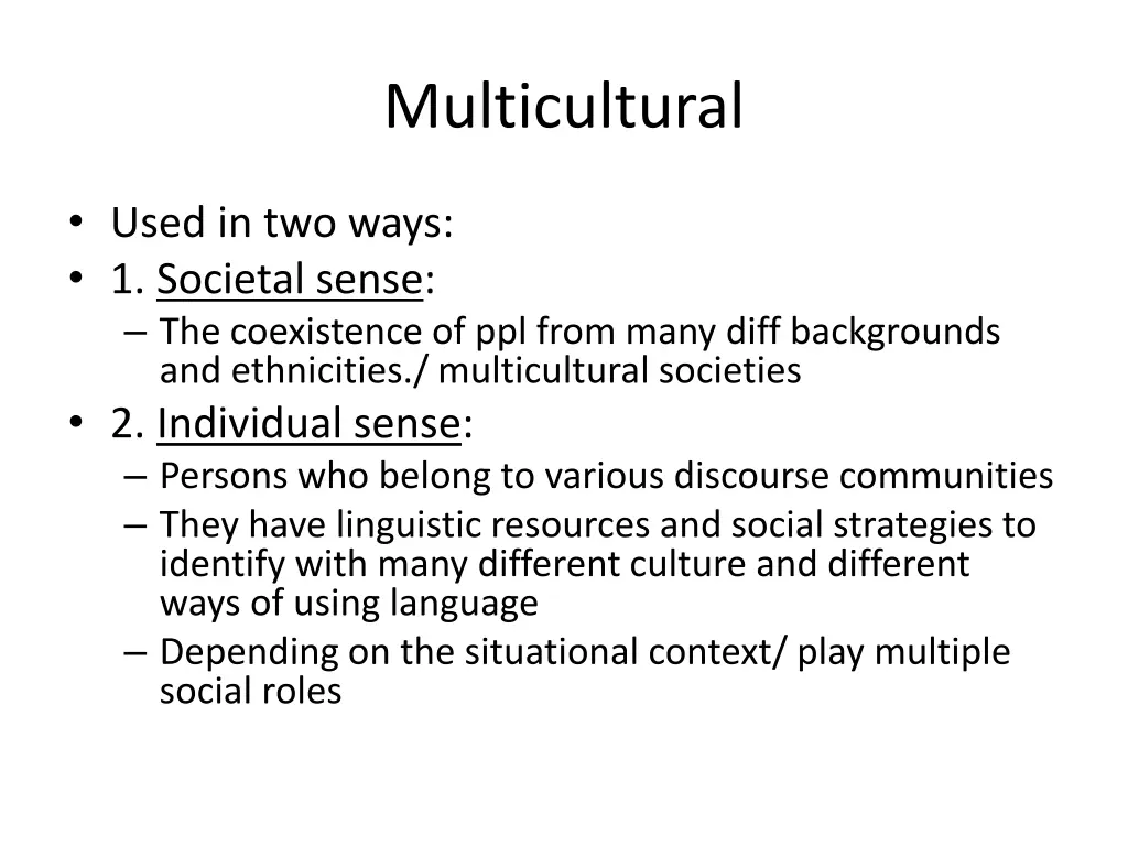 multicultural