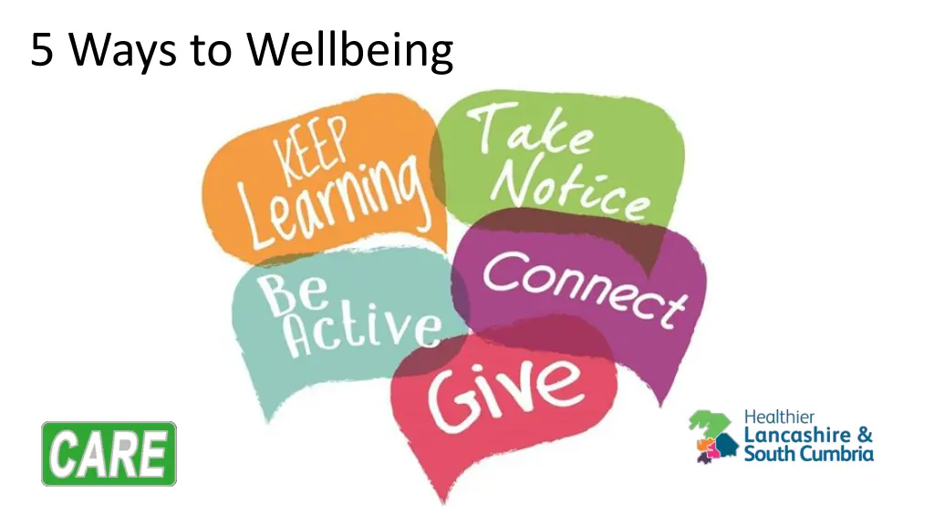 5 ways to wellbeing