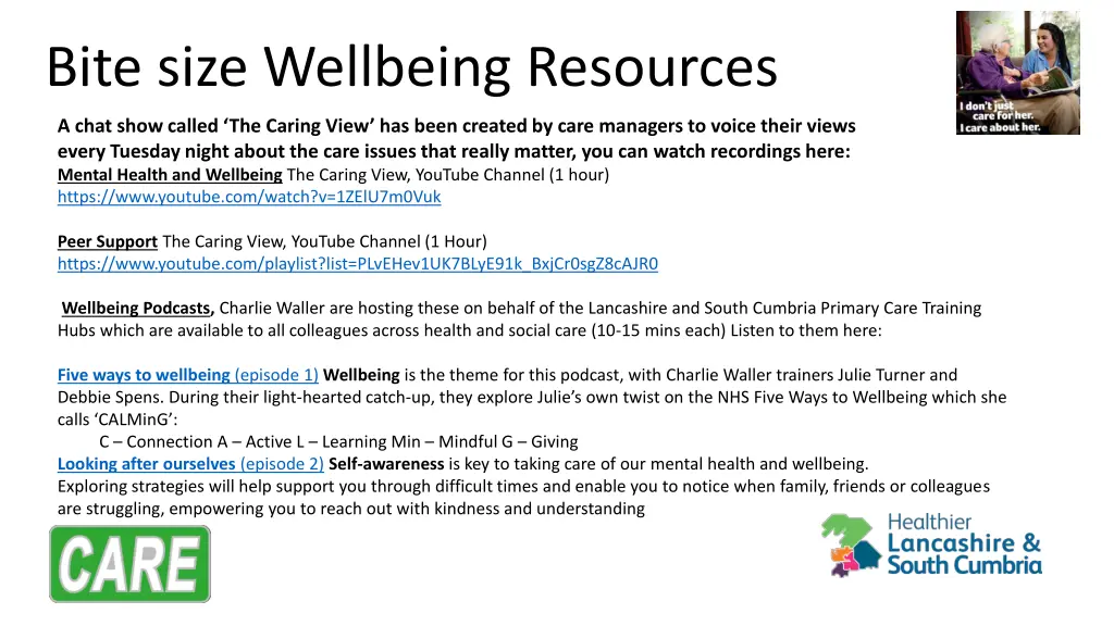 bite size wellbeing resources