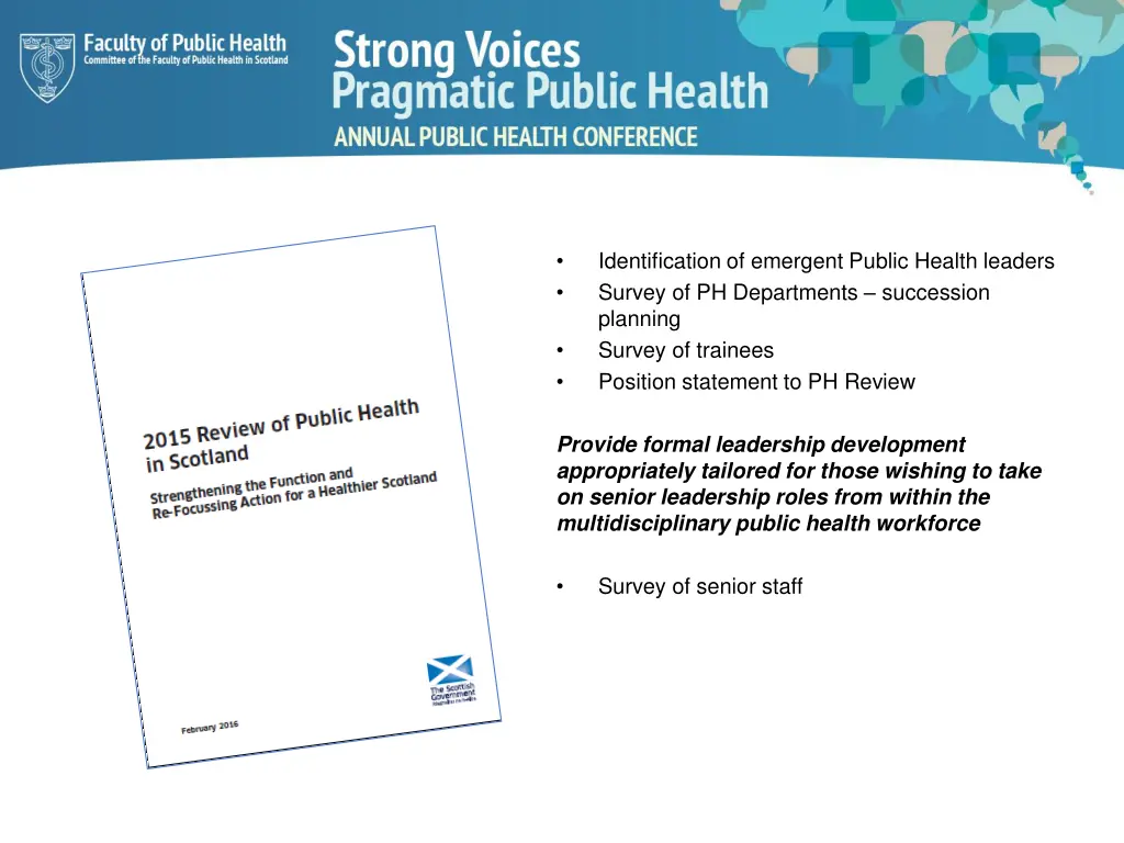 identification of emergent public health leaders