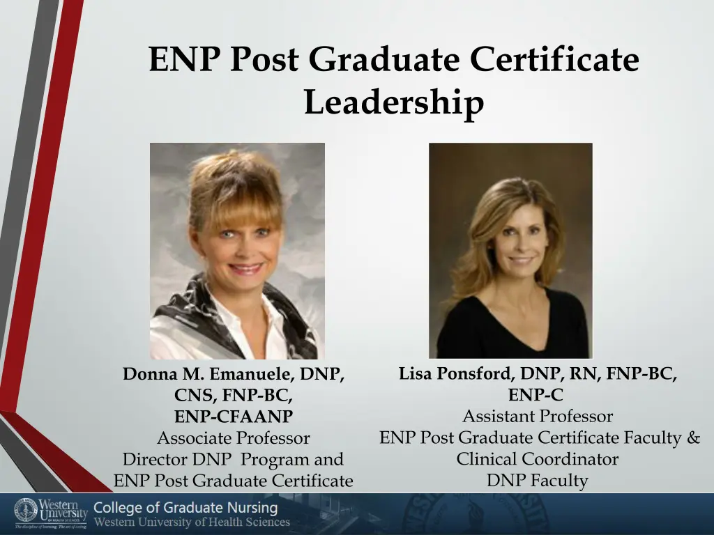 enp post graduate certificate leadership