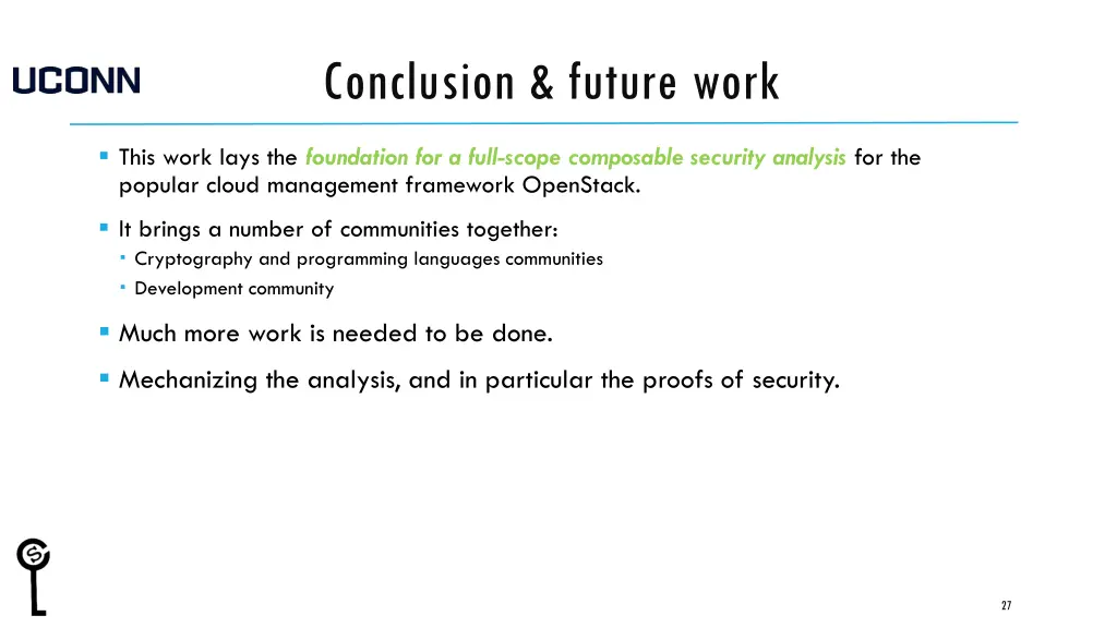 conclusion future work