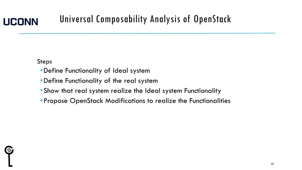 universal composability analysis of openstack