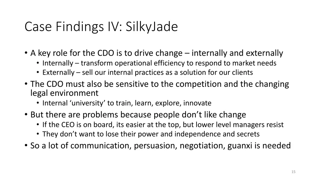 case findings iv silkyjade