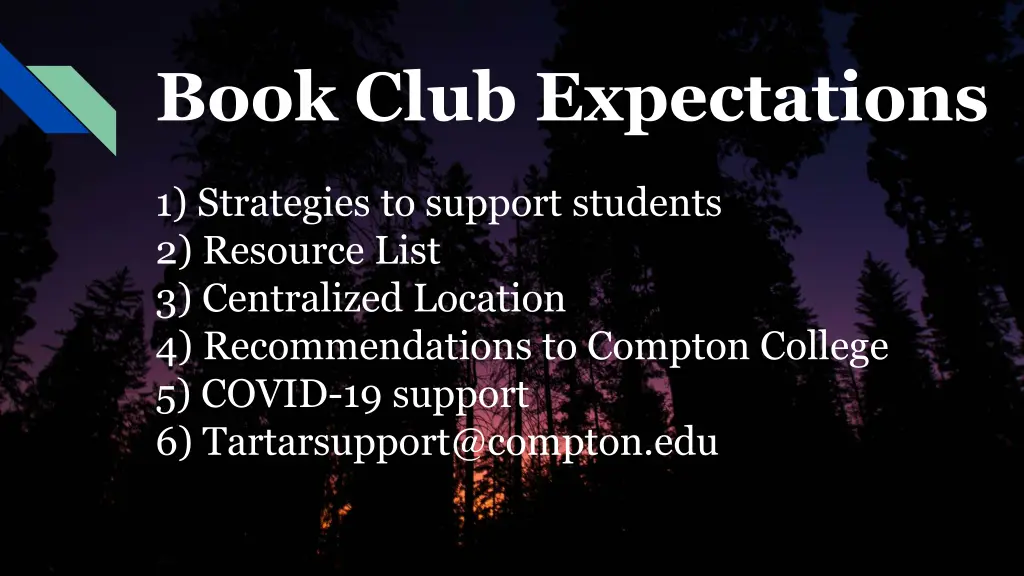 book club expectations 1
