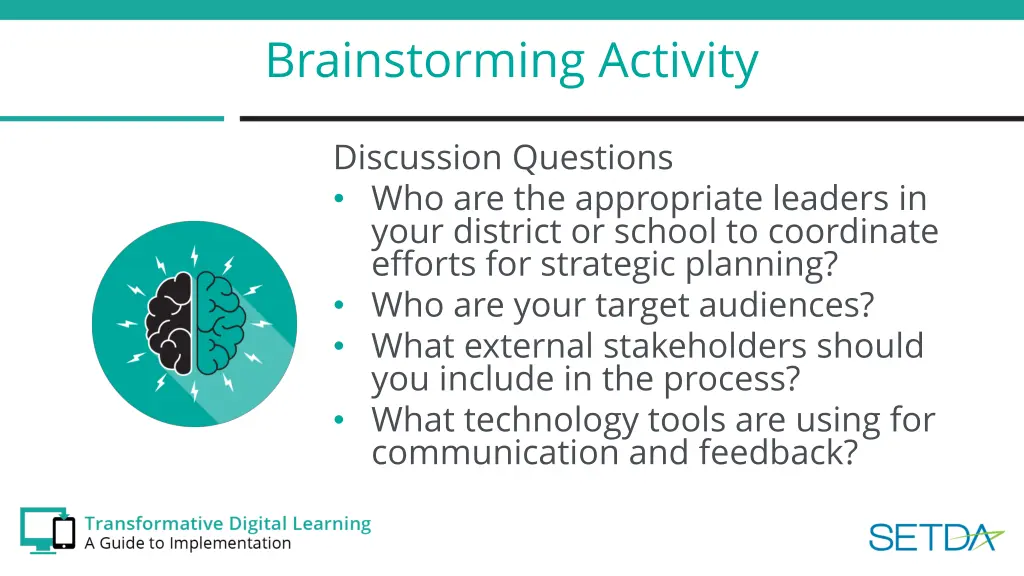 brainstorming activity