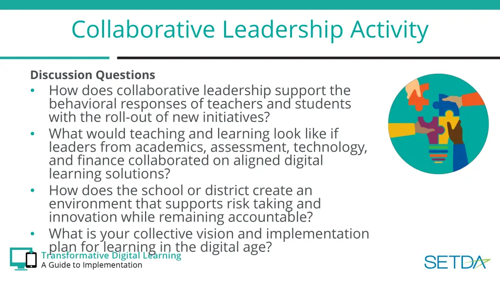 collaborative leadership activity