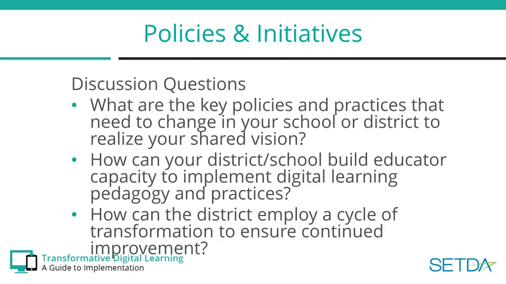 policies initiatives