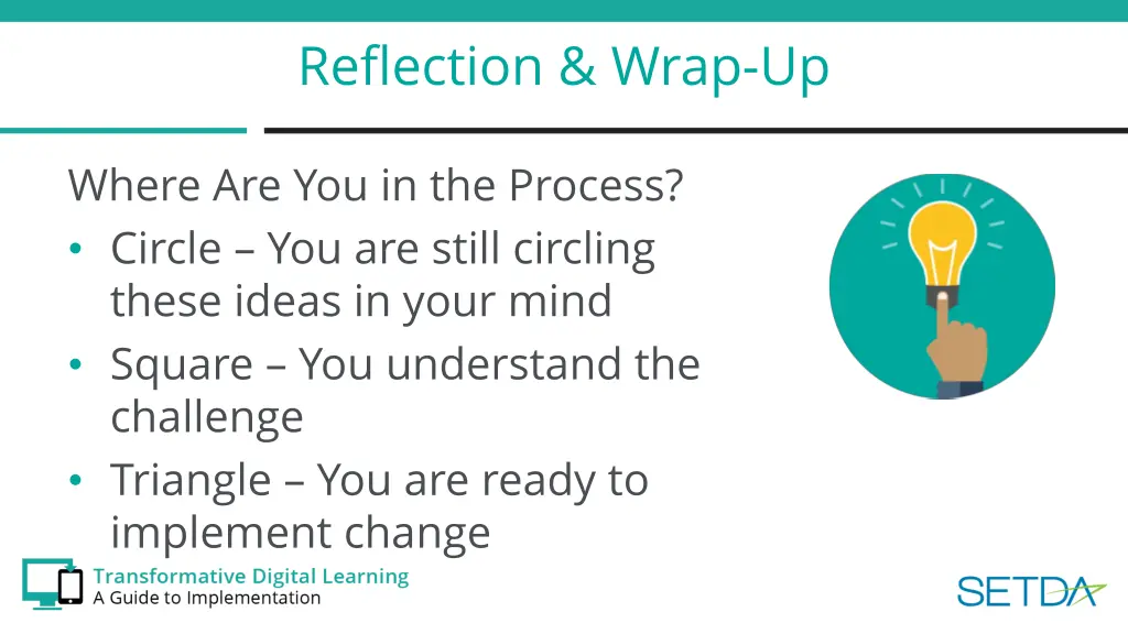 reflection wrap up