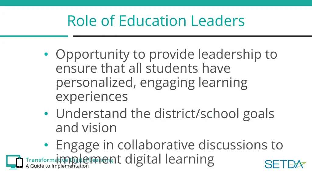 role of education leaders