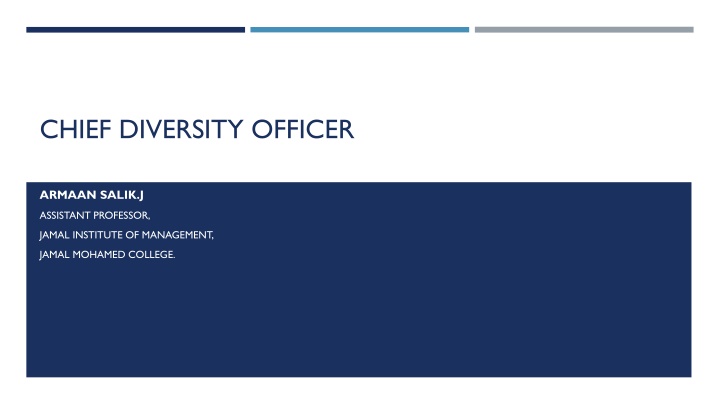 chief diversity officer