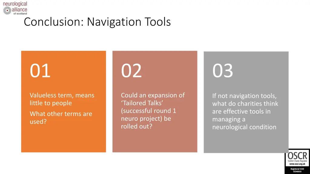 conclusion navigation tools