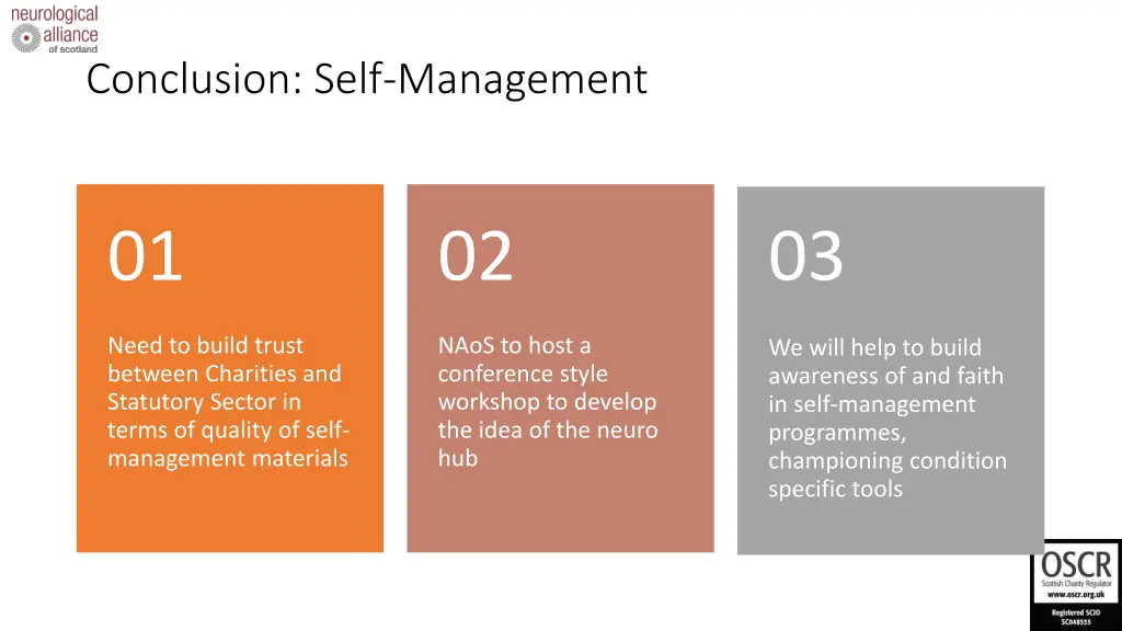 conclusion self management