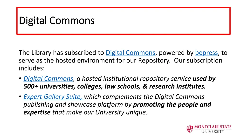 digital commons digital commons