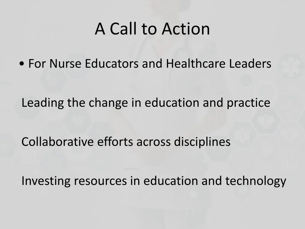 a call to action