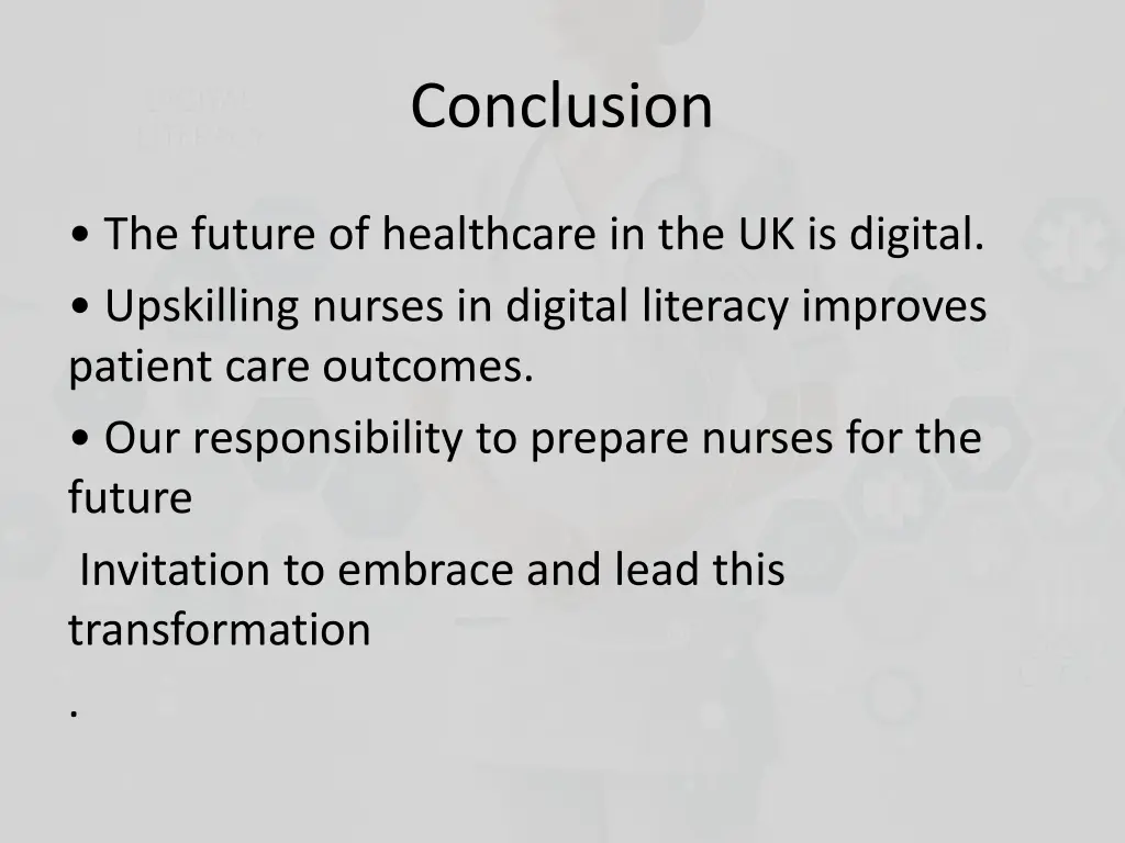 conclusion