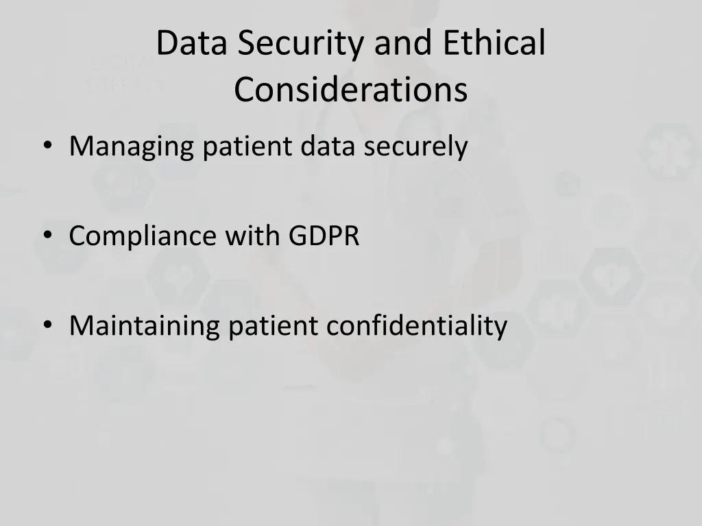 data security and ethical considerations