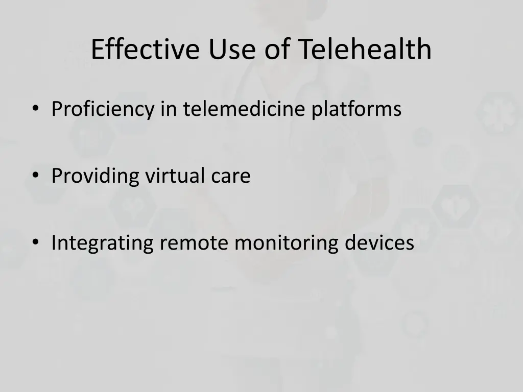 effective use of telehealth