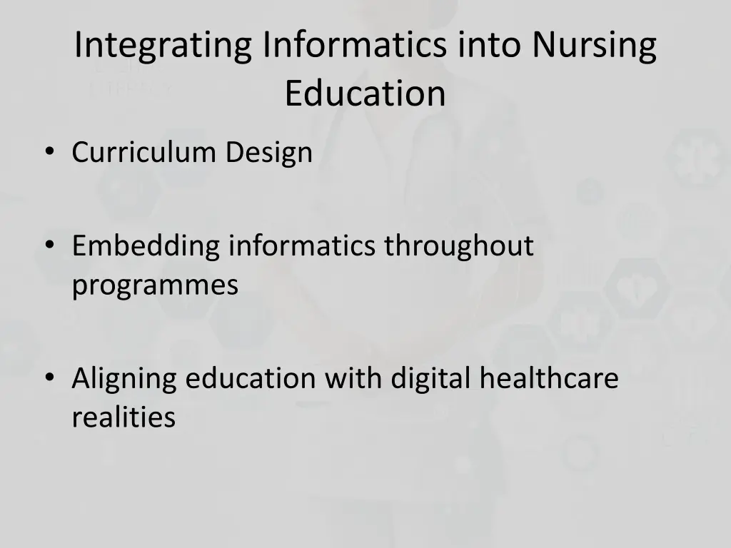 integrating informatics into nursing education