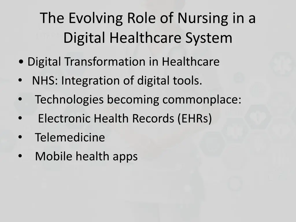 the evolving role of nursing in a digital