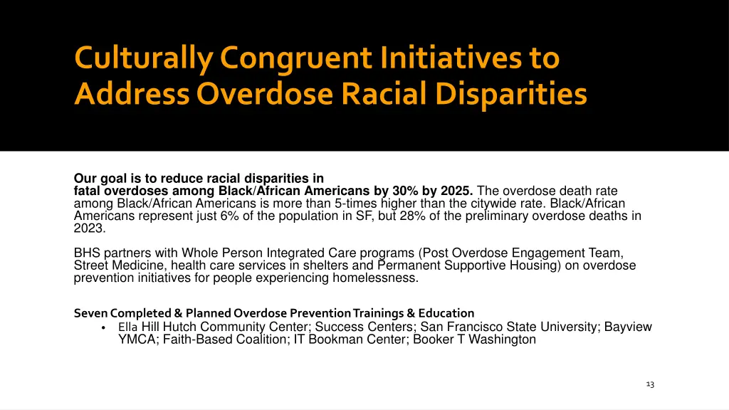 culturally congruent initiatives to address 2