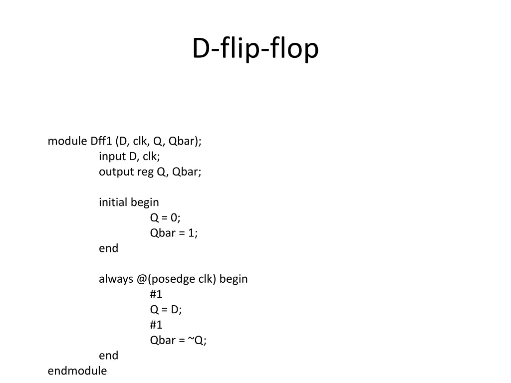 d flip flop