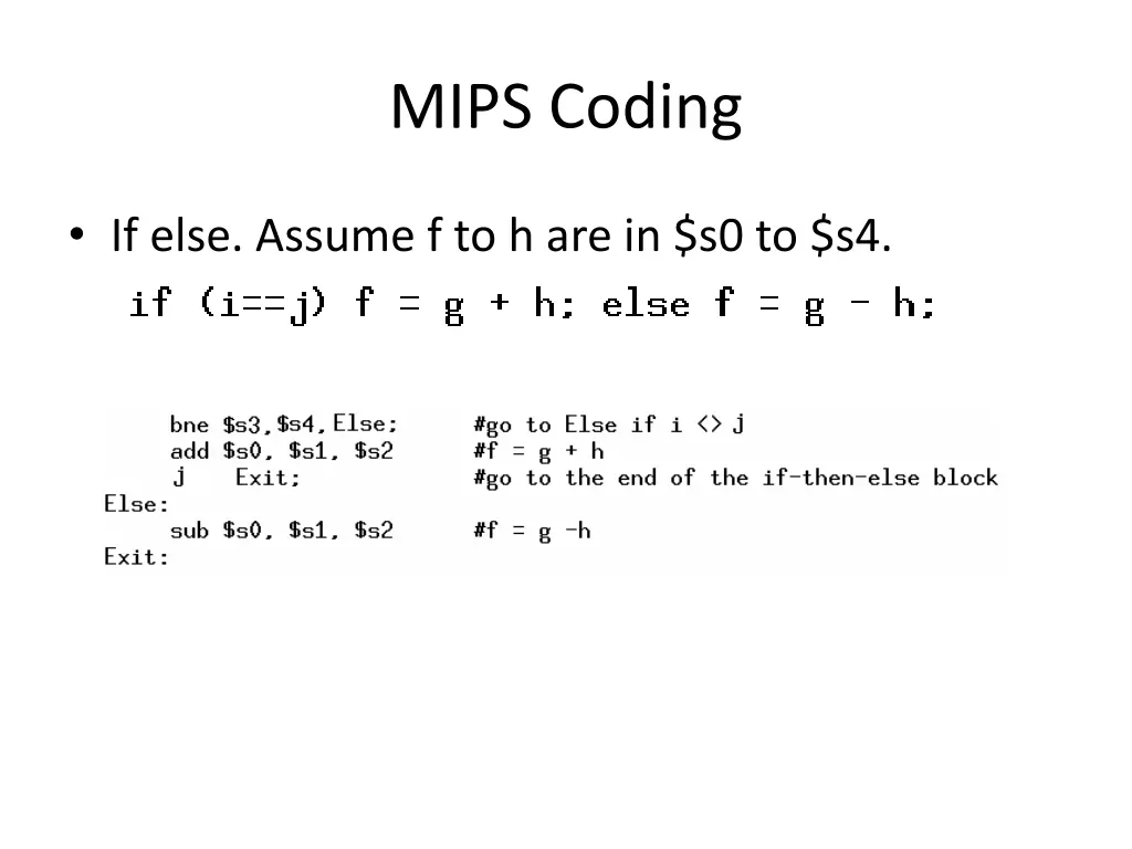 mips coding