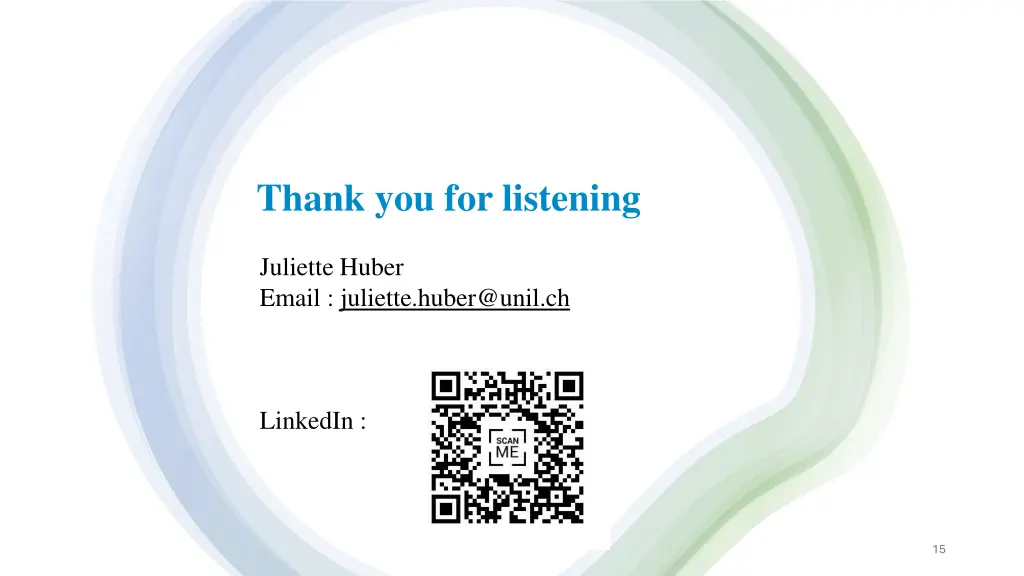 thank you for listening