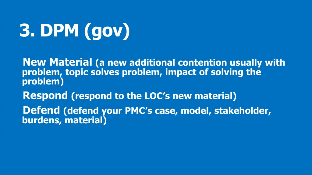 3 dpm gov