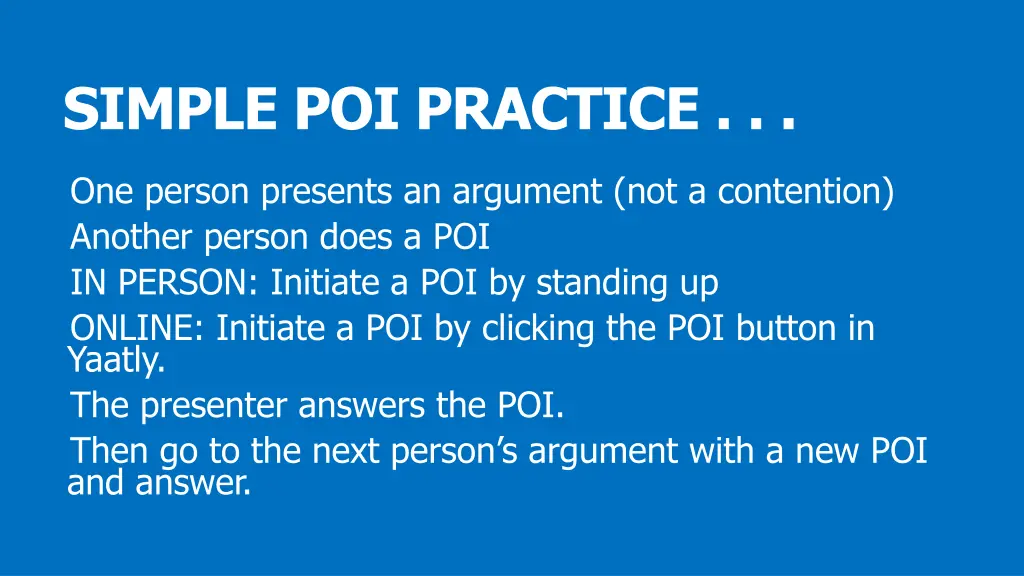 simple poi practice
