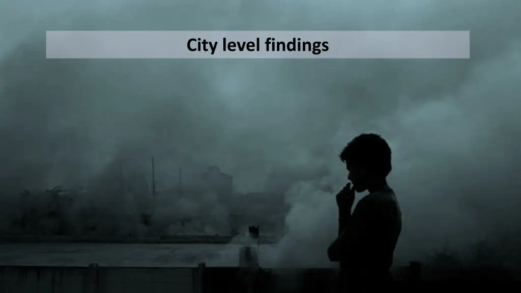 city level findings