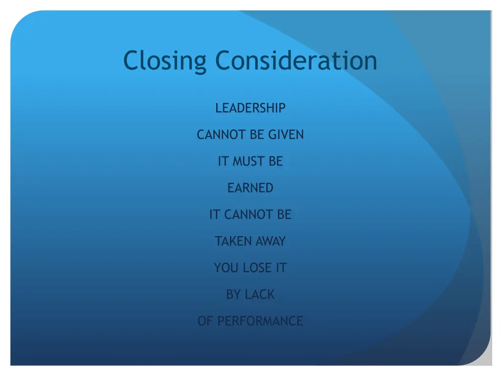 closing consideration