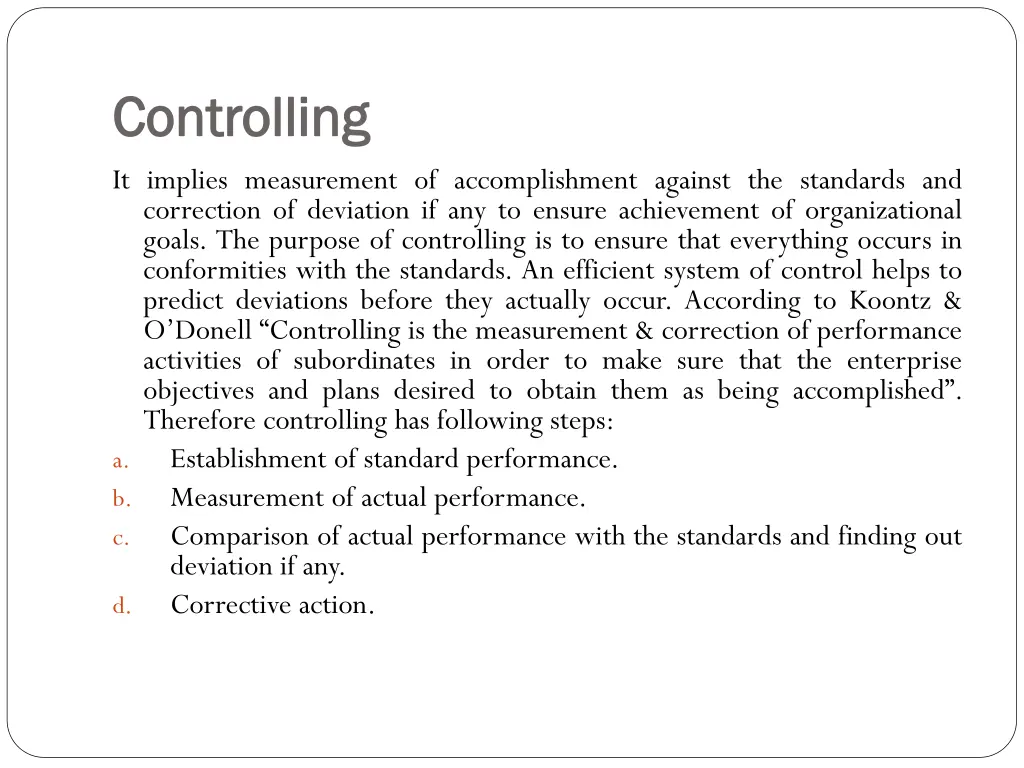 controlling controlling it implies measurement