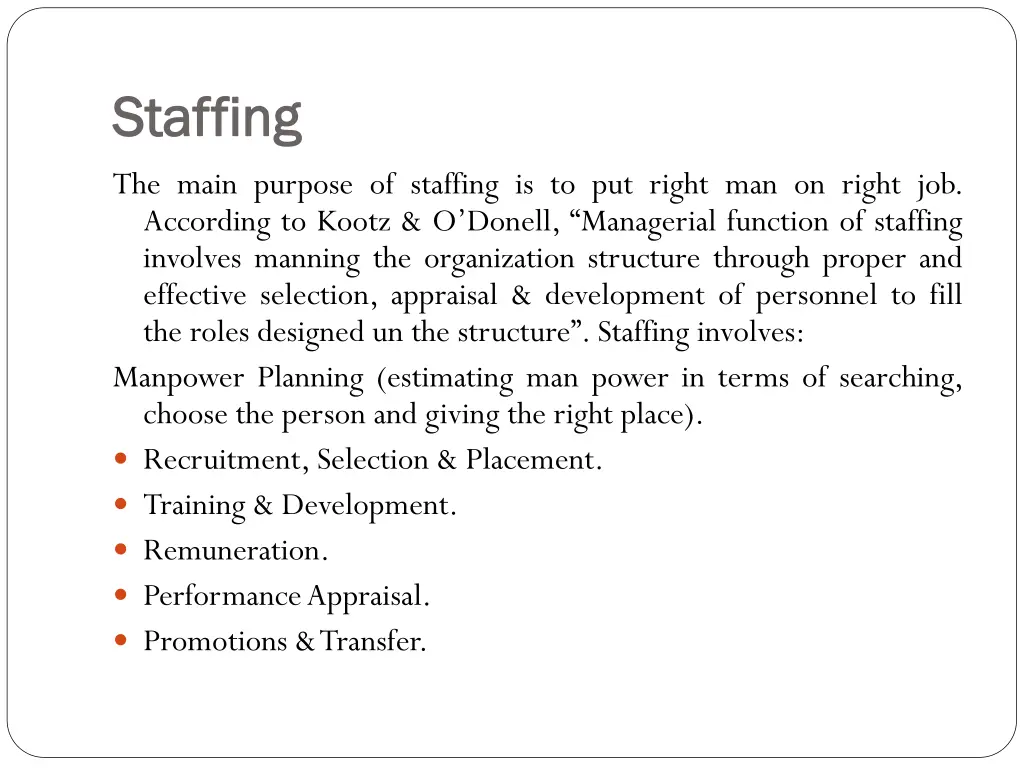 staffing staffing