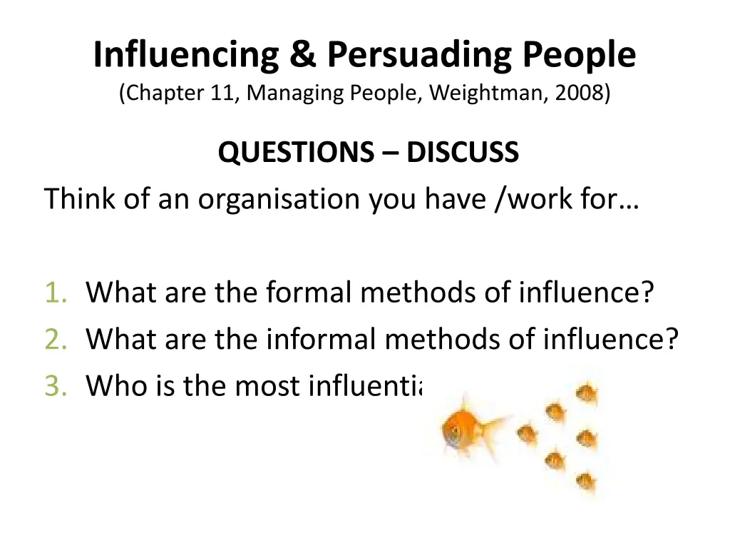 influencing persuading people chapter 11 managing
