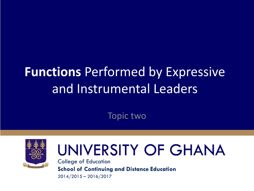 functions performed by expressive