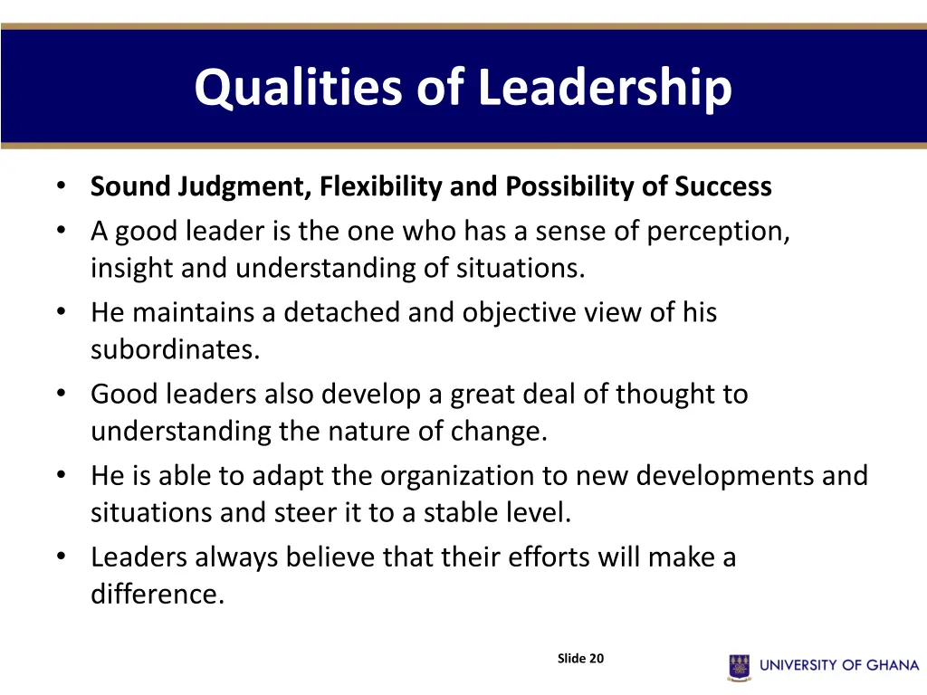qualities of leadership 1
