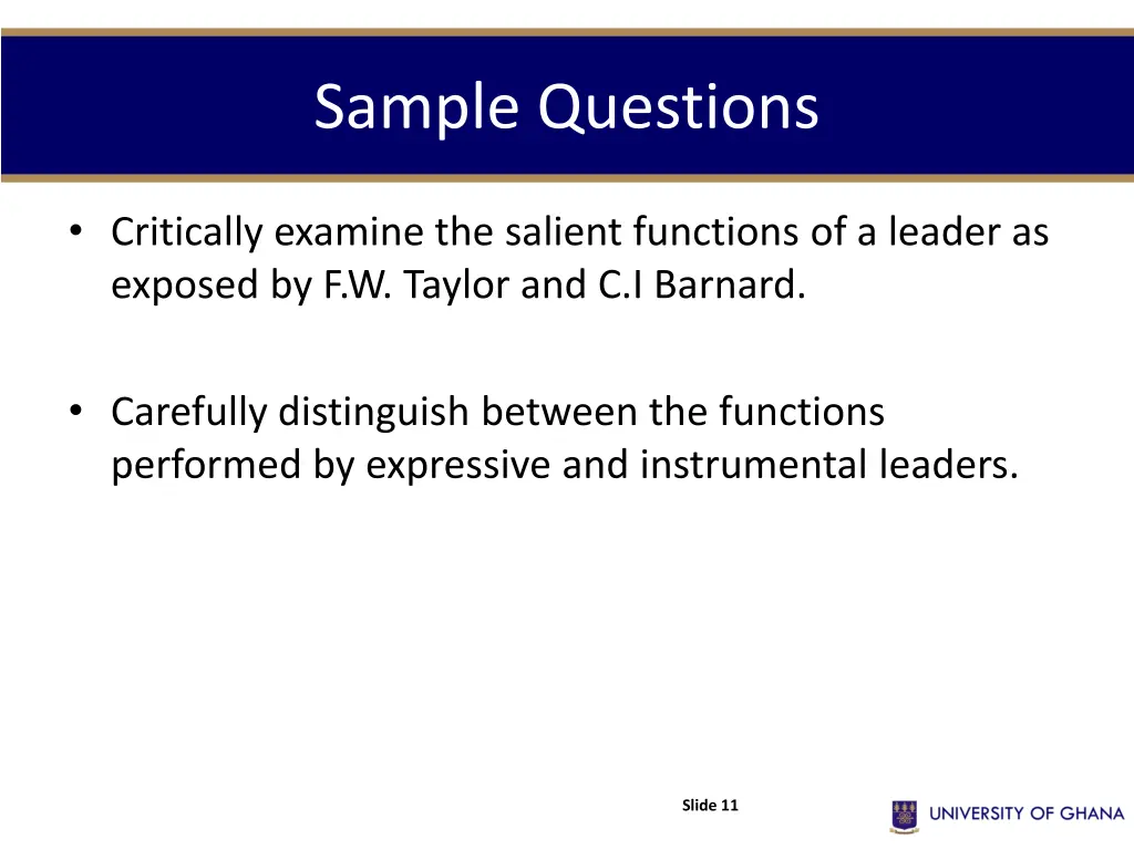 sample questions