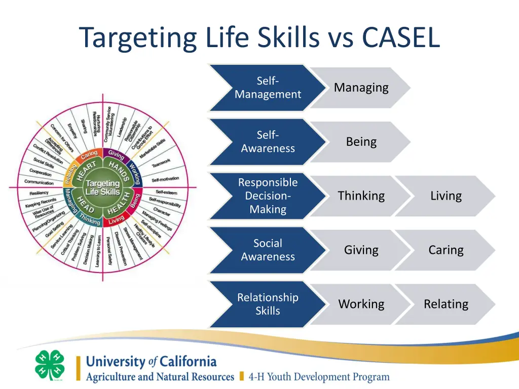 targeting life skills vs casel