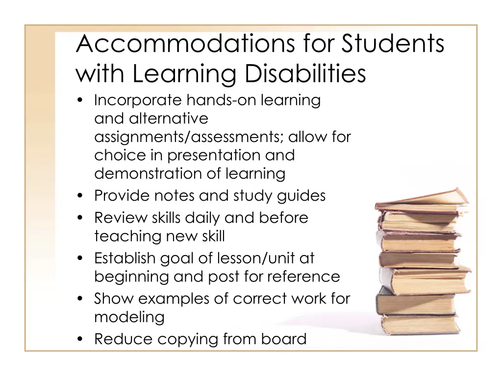 accommodations for students with learning 1